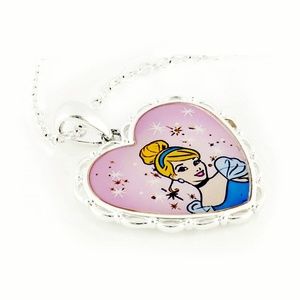 Disney® Cinderella Necklace (Pendant w/ Chain)pink